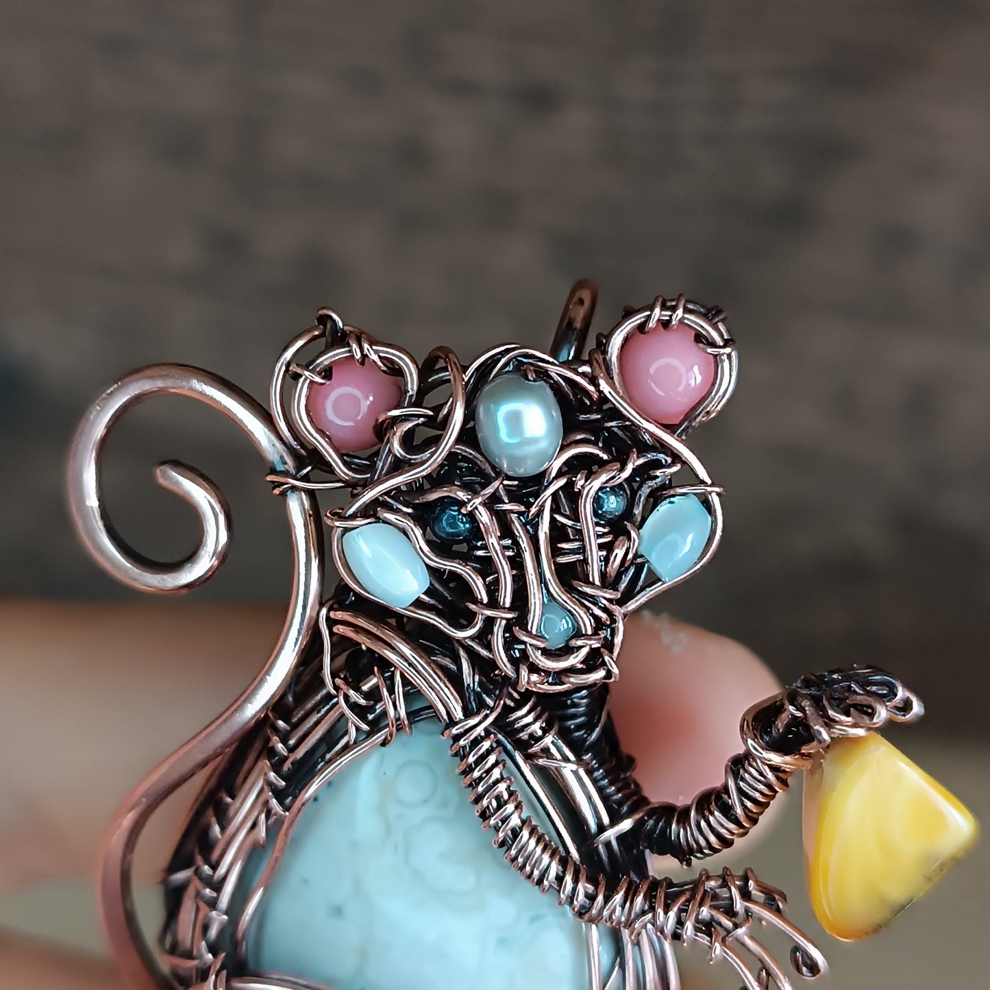Fromager🧀🐁Cute mouse necklace