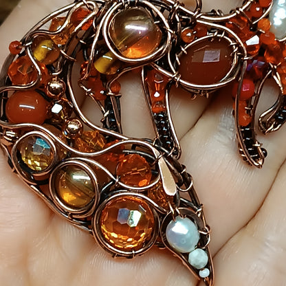 For Julia. Fox pendant.