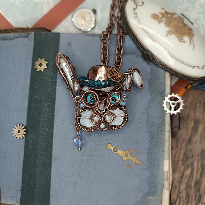 White rabbit necklace🐇🕐