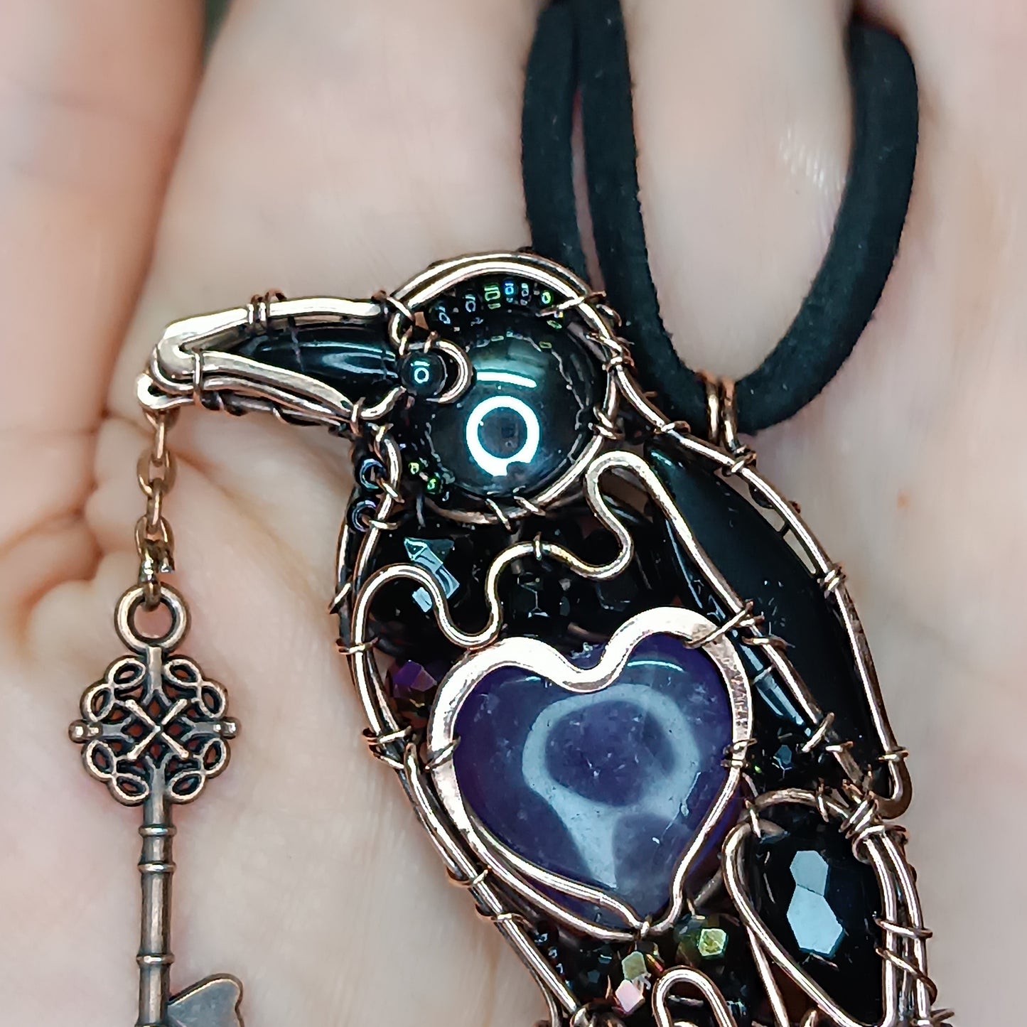 Amethyst heart Secret Keeper.