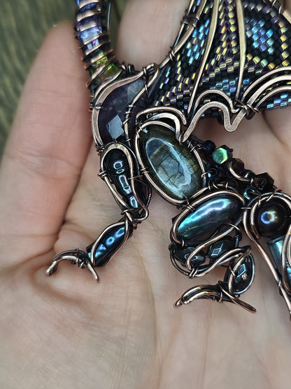 Midnight whisper. Dragon necklace