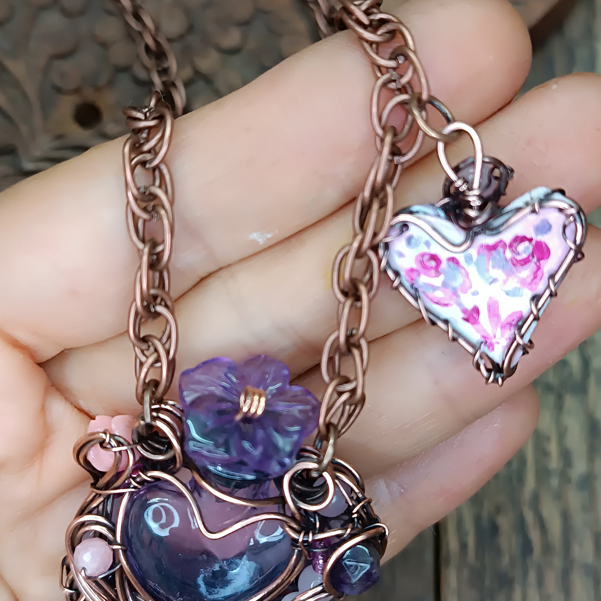 Magic "Drink me" bottle necklace💜