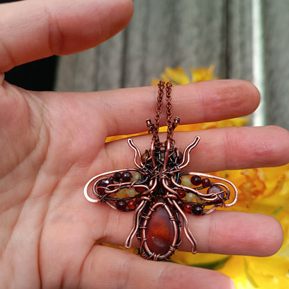 For Gwendolyn. Final payment.Sunny honey bee pendant