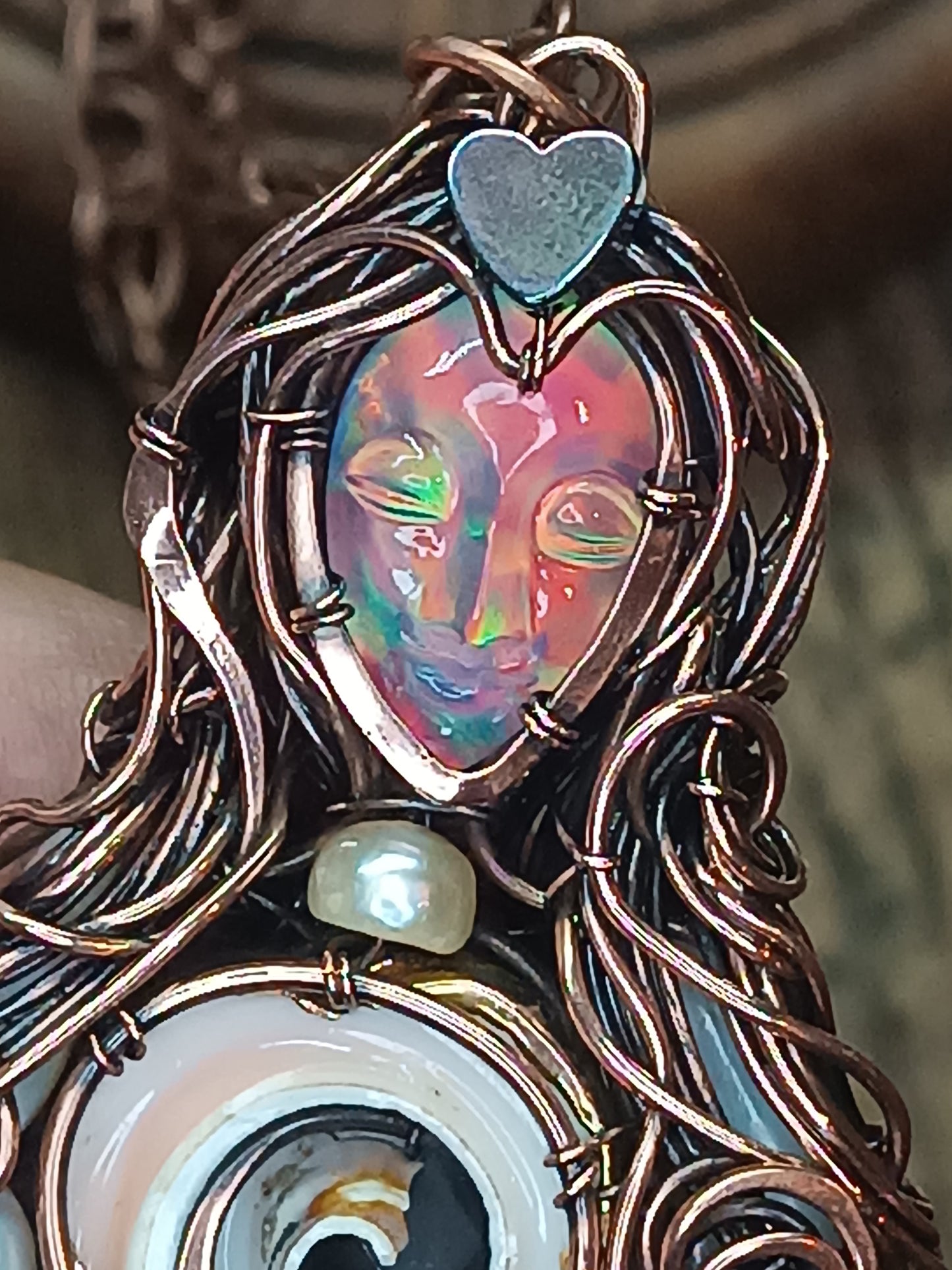 Aurora mermaid necklace🧜💜