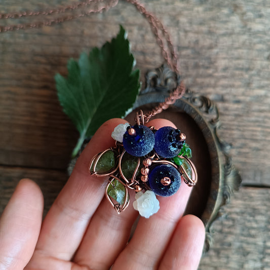 Blueberry necklace