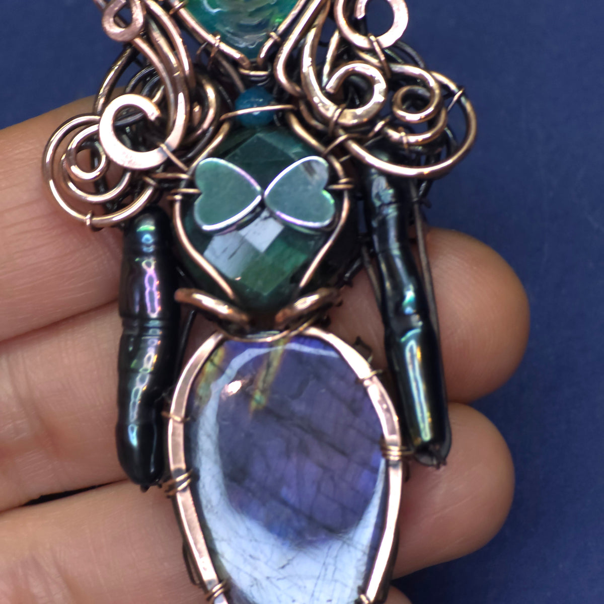 Aurora mermaid necklace