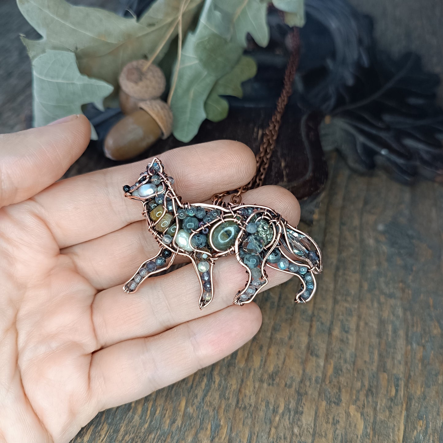 Wolf pendant.