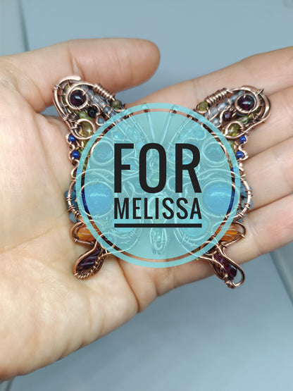 For Melissa. Butterfly necklace
