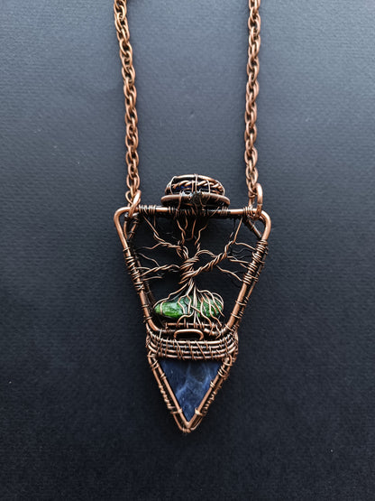 Amphora tree of life necklace