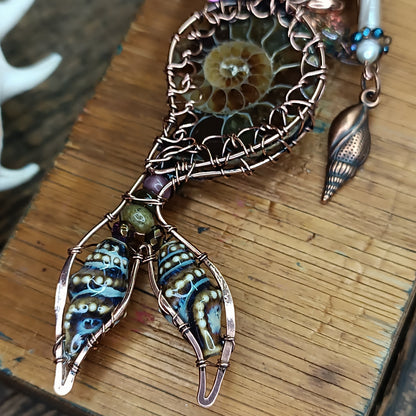 Ammonite shell mermaid.🧜🤎