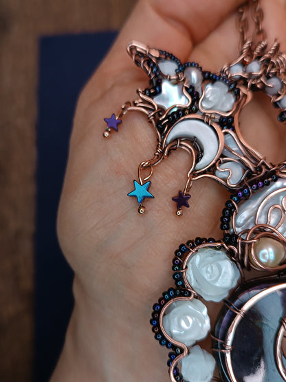 Starry dragon necklace.