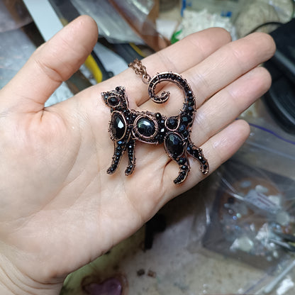 For Dee. Black cat pendant