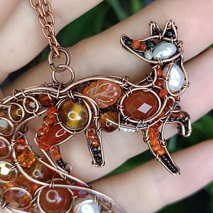 For Malcolm. Fox pendant