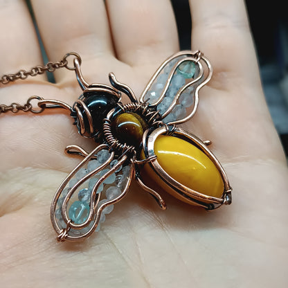 Honey bee pendant