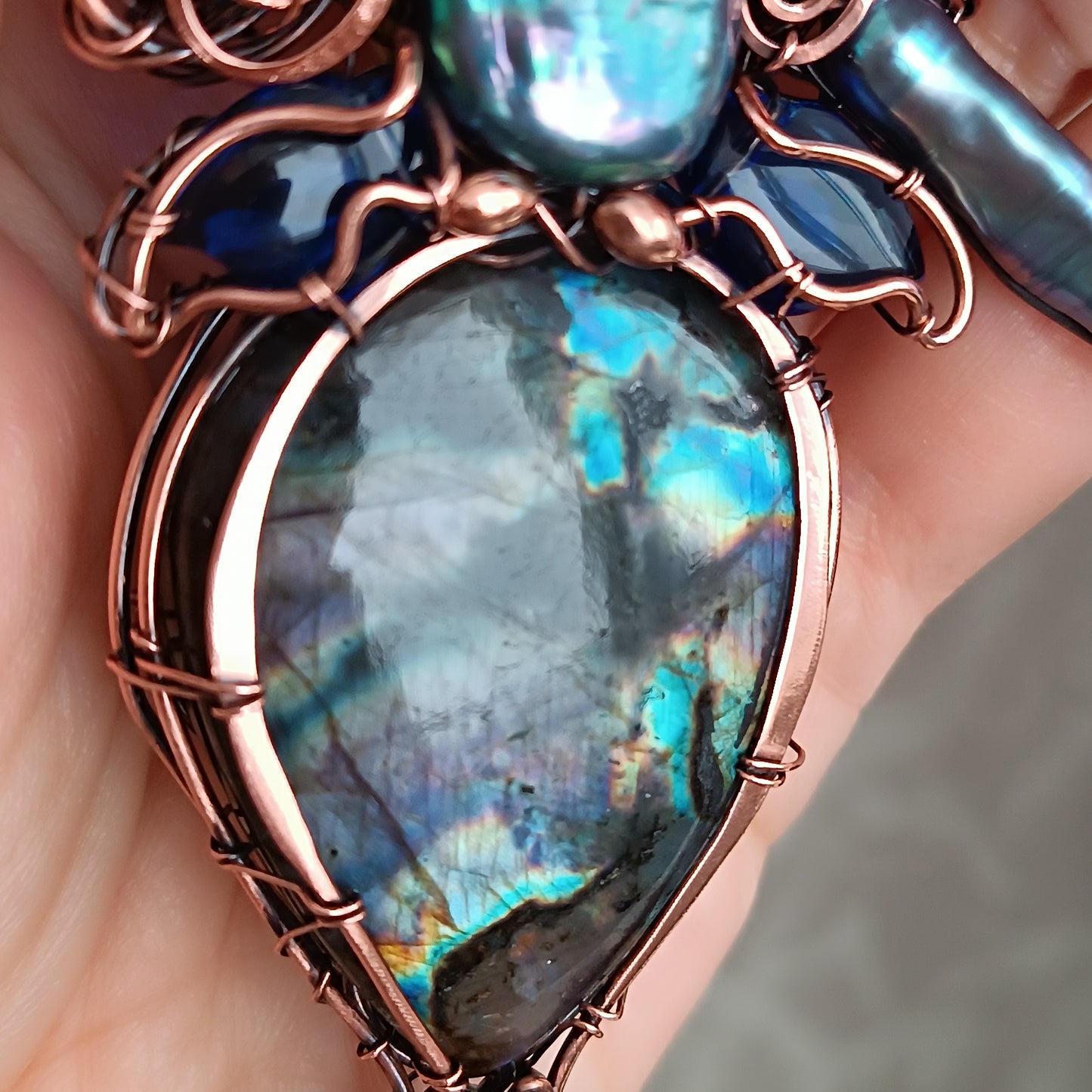 Blue Ocean Empress necklace