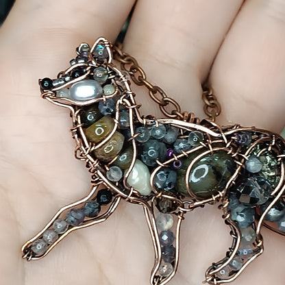 Wolf pendant.