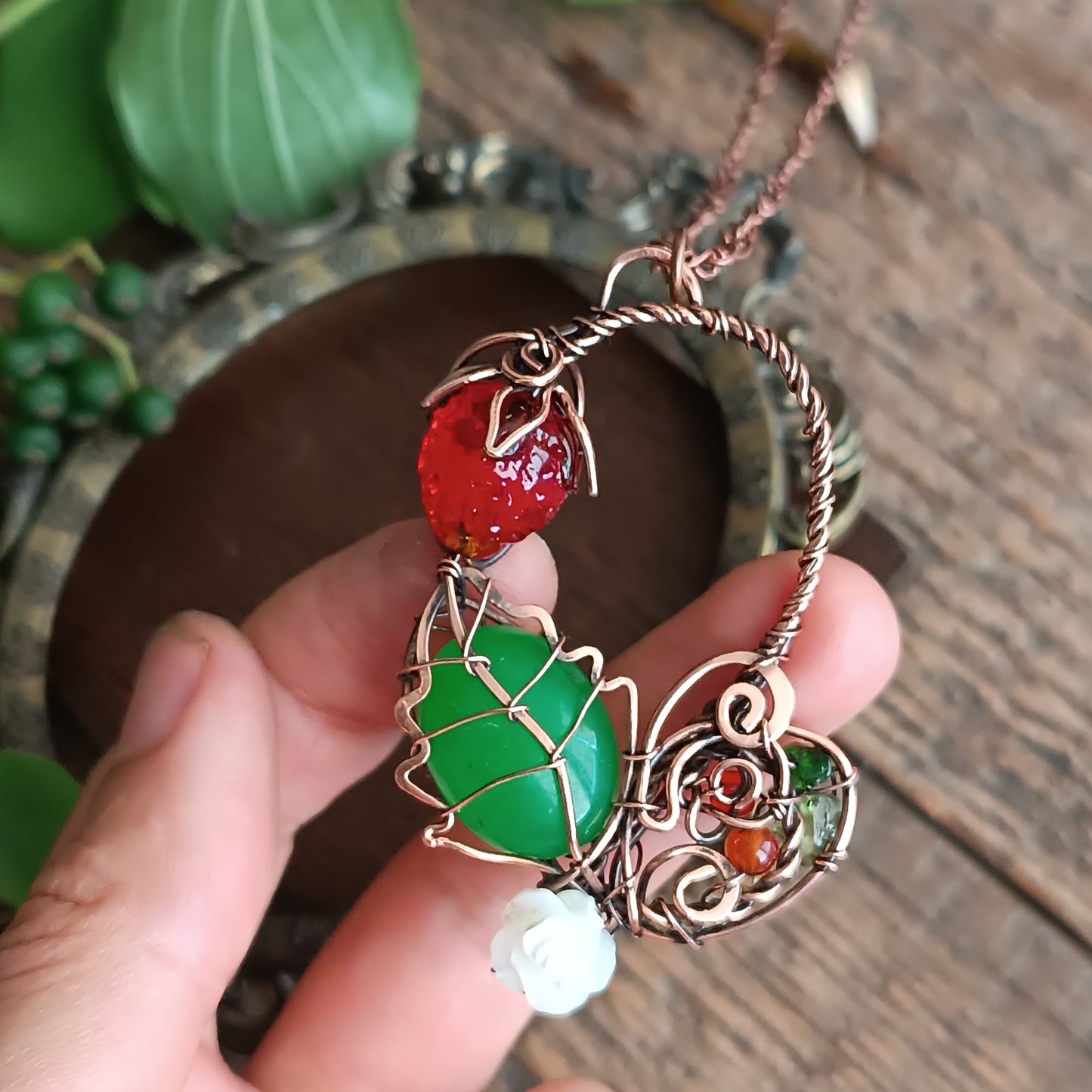 Strawberry necklace