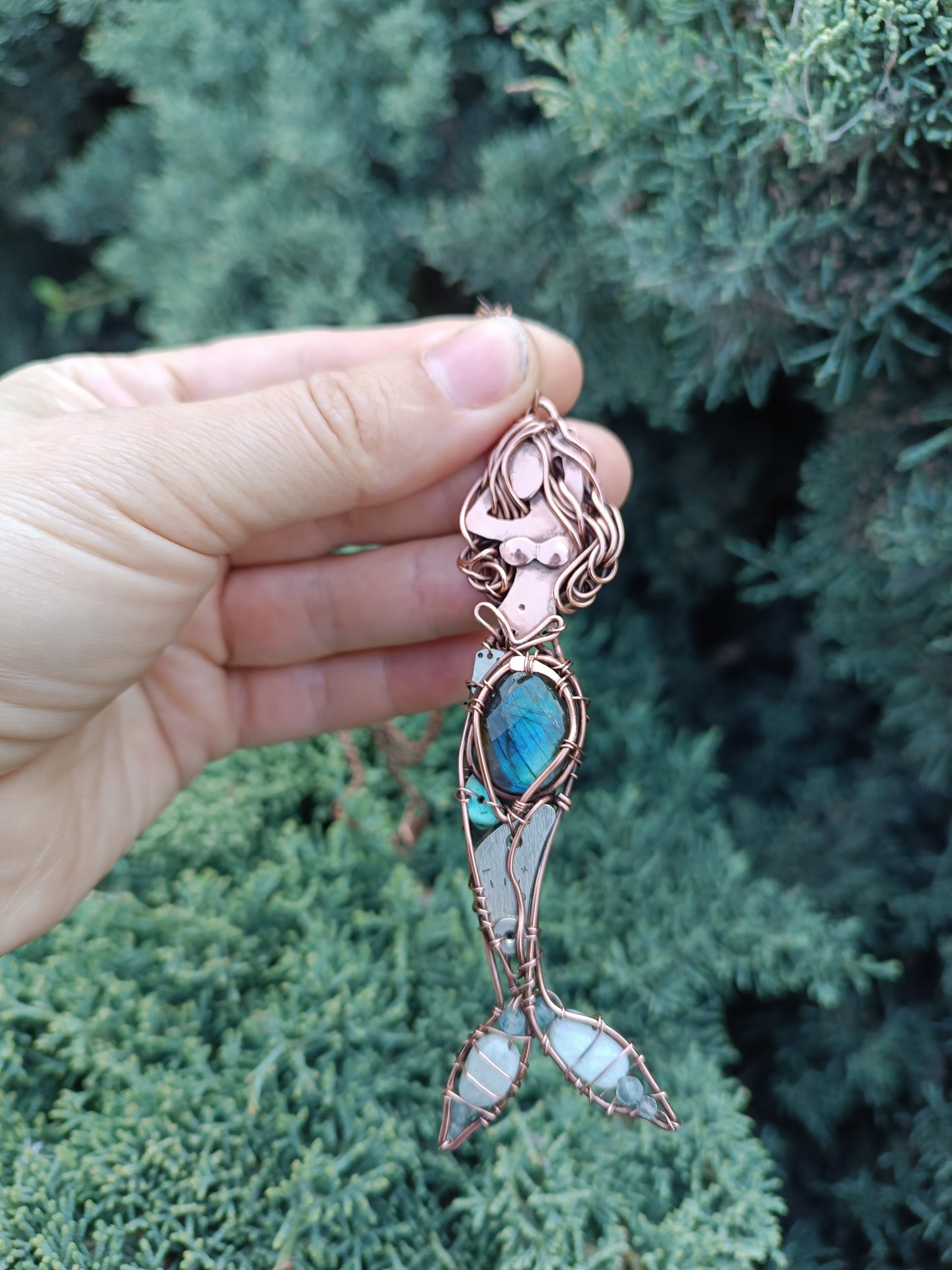 Elegant mermaid pendant
