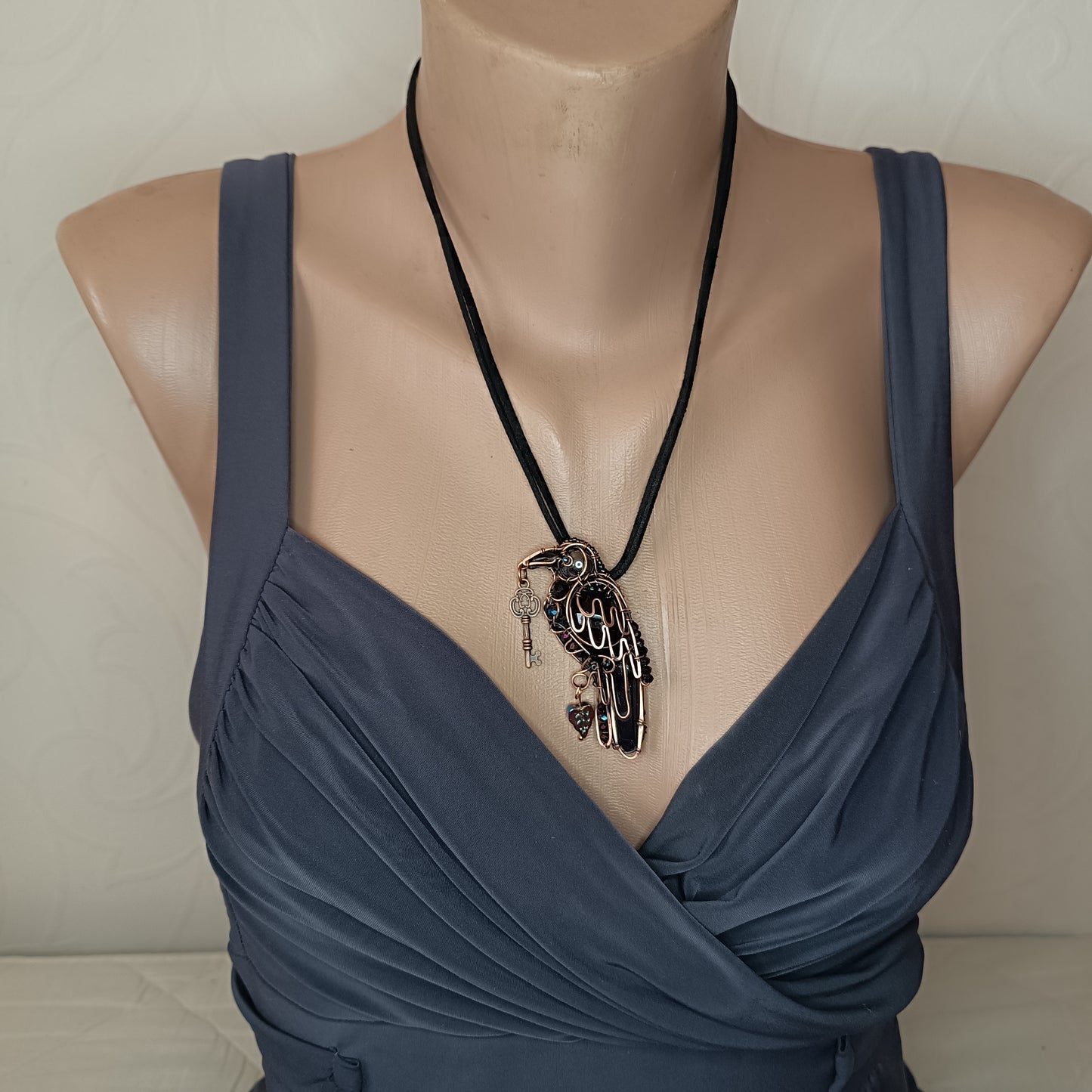 Magical secret keeper. Raven necklace