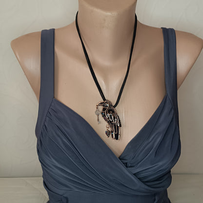 Magical secret keeper. Raven necklace