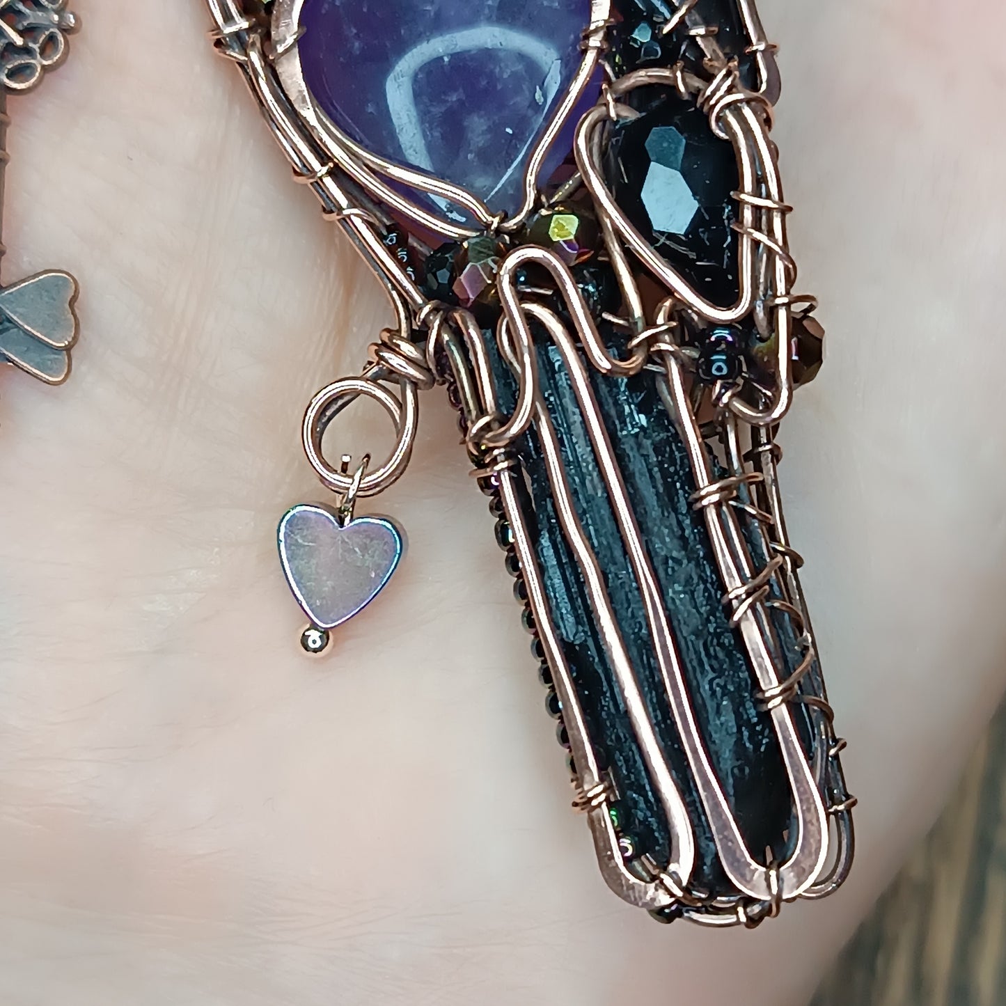 Amethyst heart Secret Keeper.