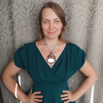 Wire wrapped necklace