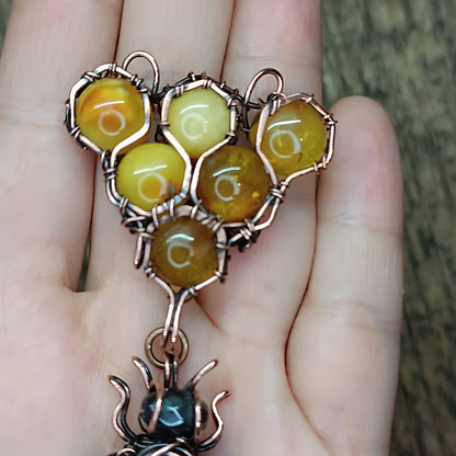 For Amanda. Bee necklace