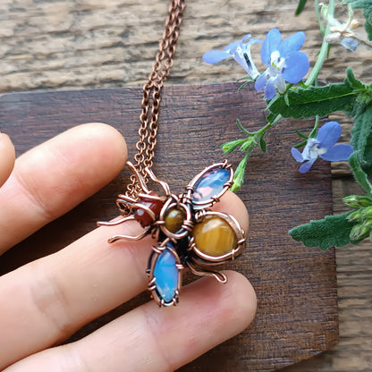 Morning sky wings bee charm
