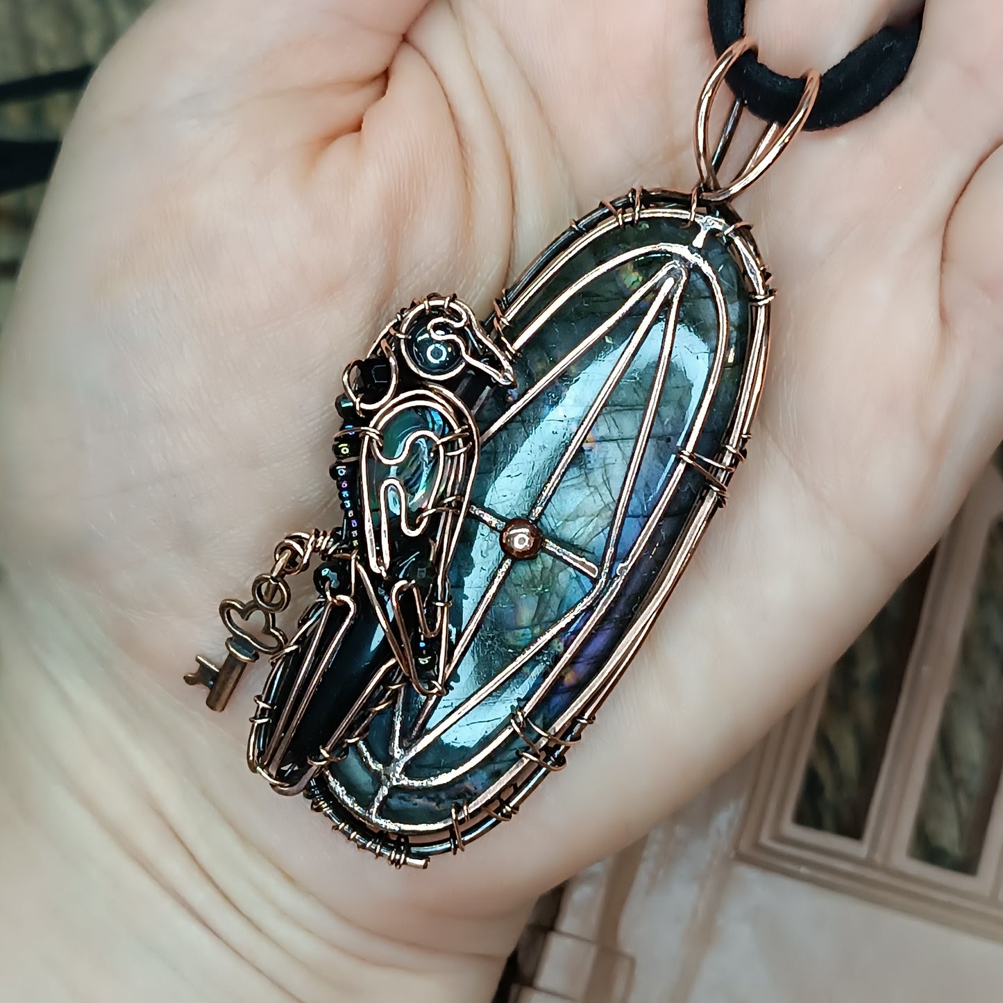 Mysterious window Secret keeper necklace