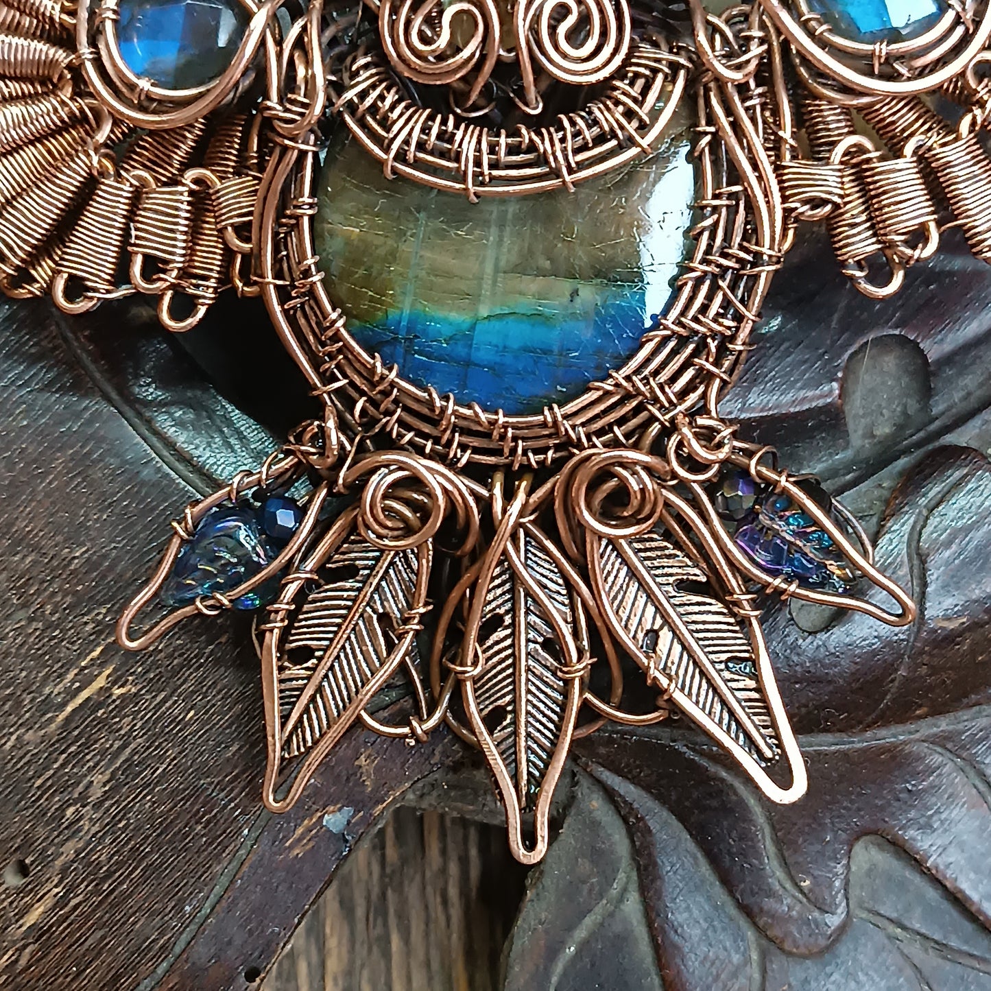 Statement Owl amulet necklace 🦉🪶