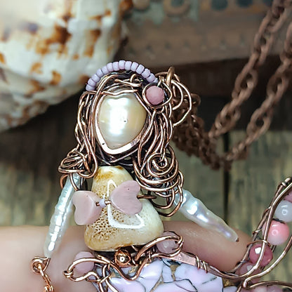 Lavender mermaid necklace 🩷🧜