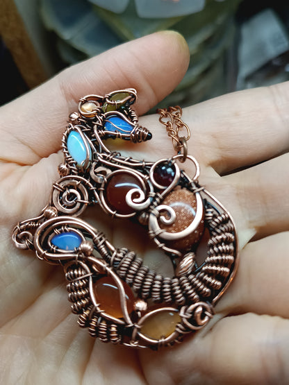 For Eustacia. Foxy necklace.