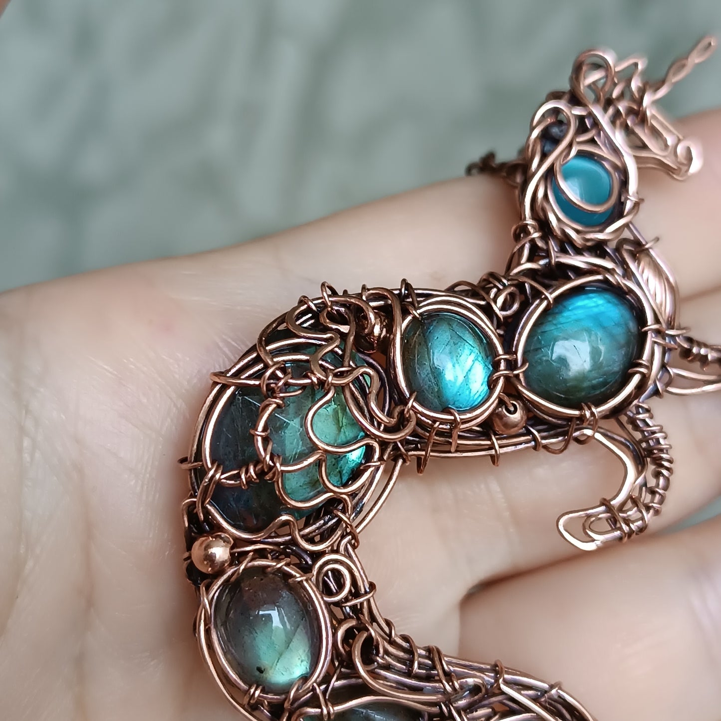 Water horse. Kelpie pendant.