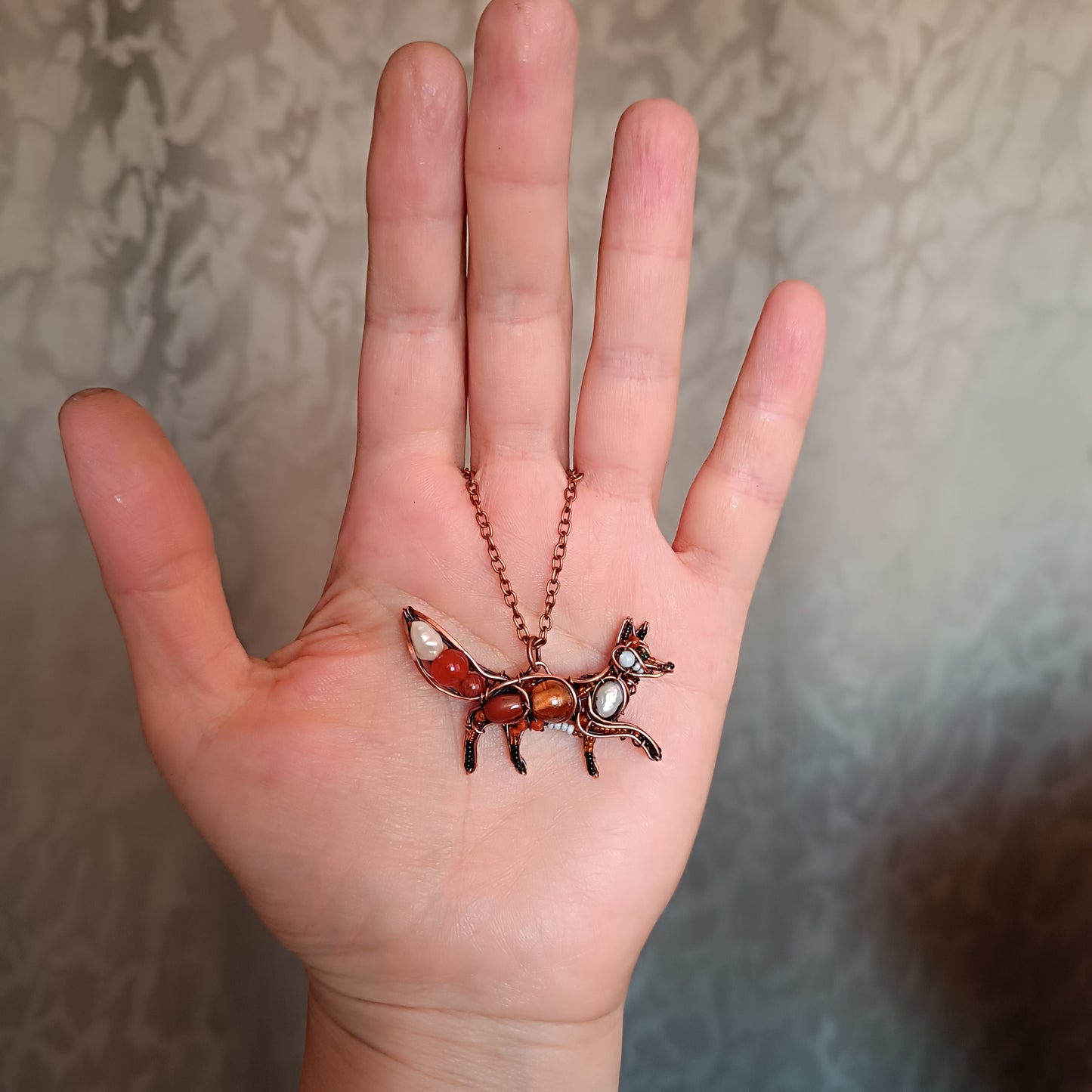Cute red fox charm