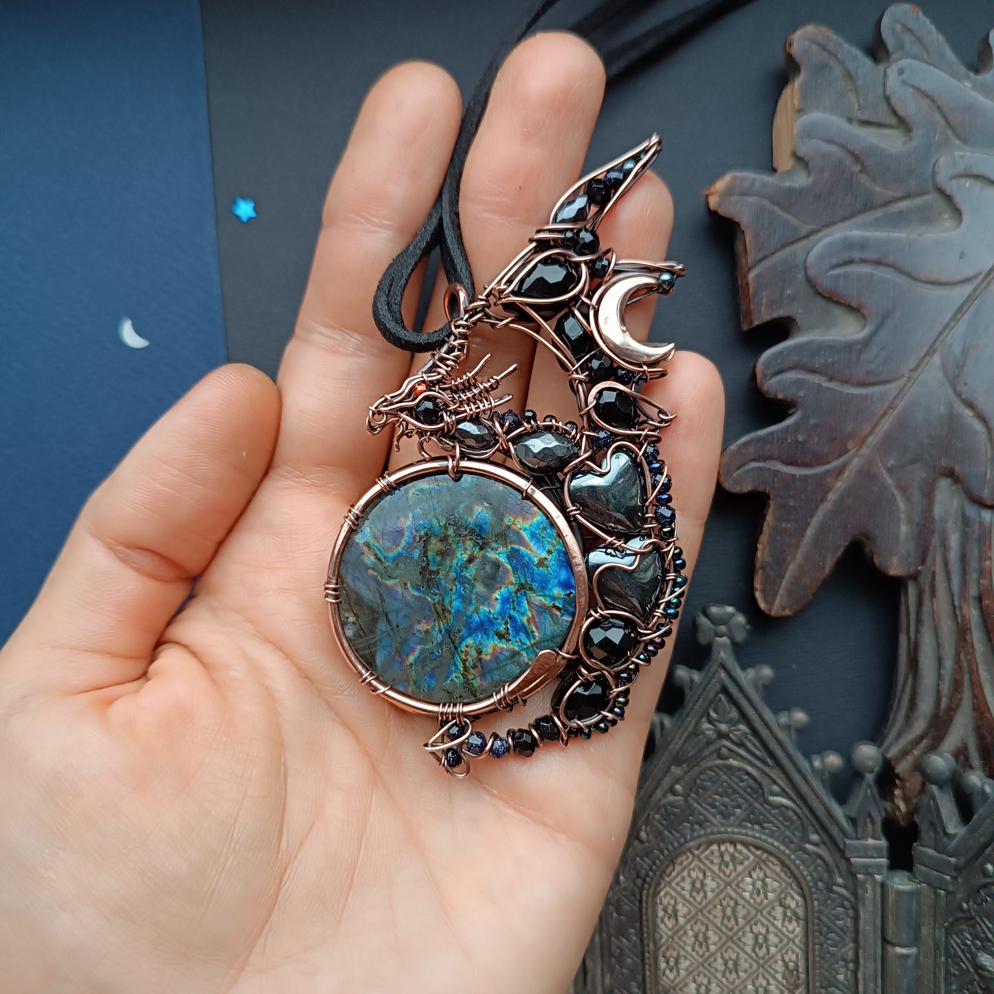 Wizard of the blue moon. Dragon necklace