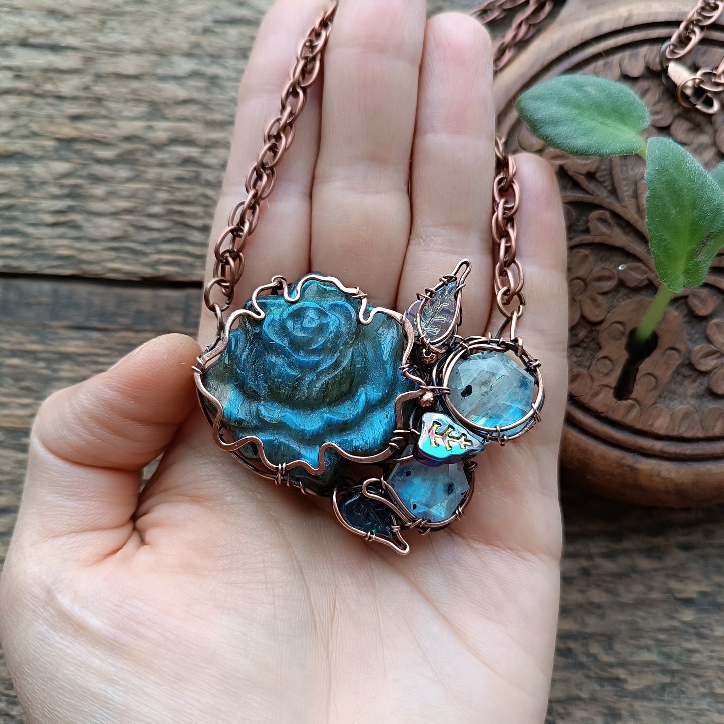 Blue rose in the moonlight.
