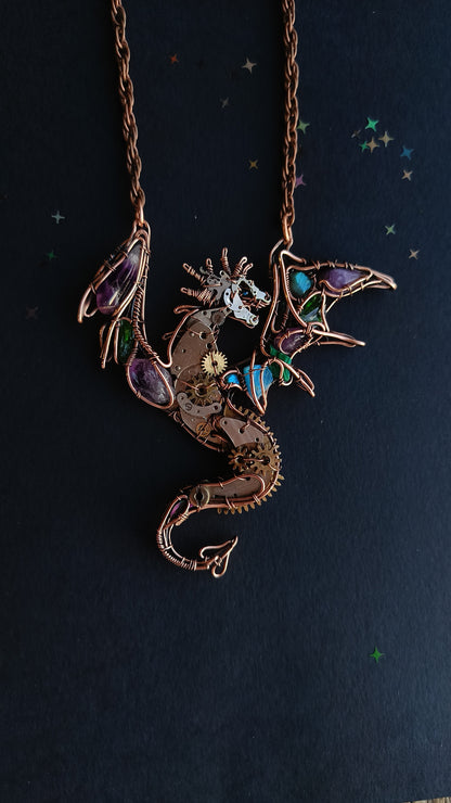 Dancing with the stars. Dragon necklace.