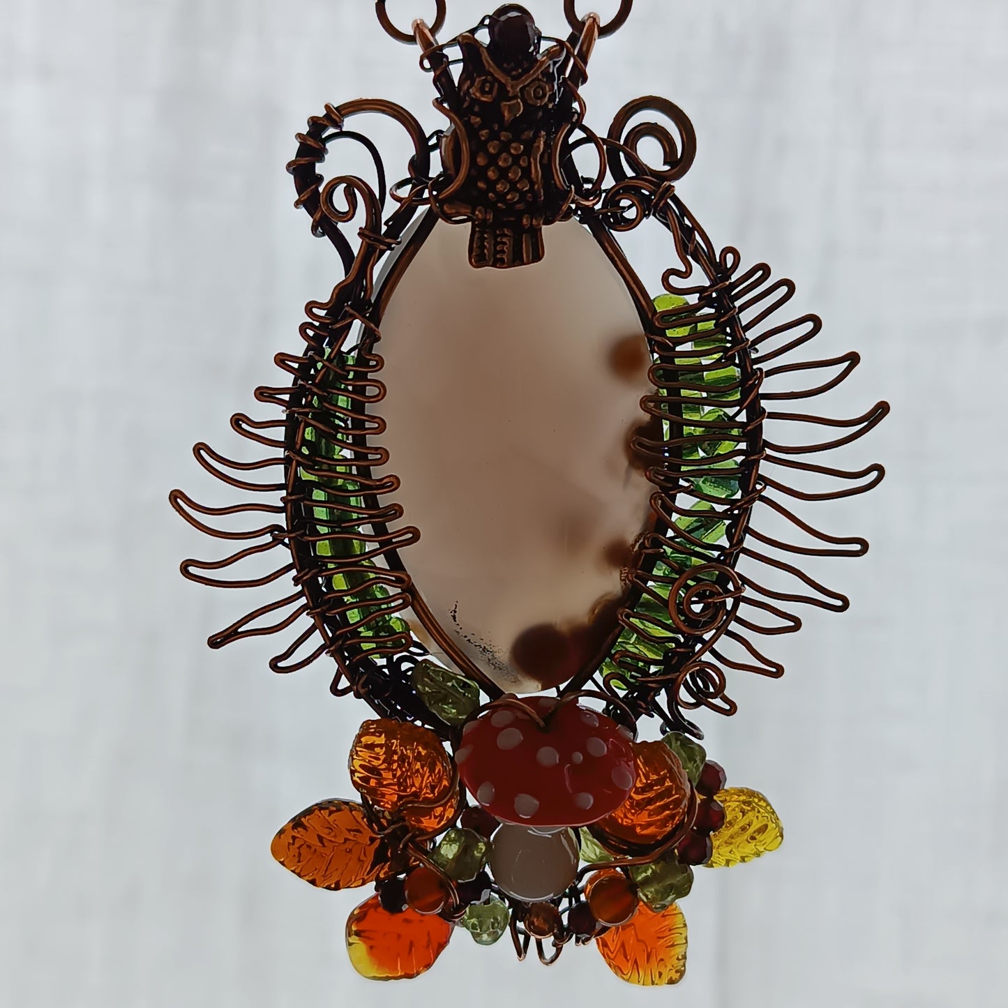 Forest leaves necklace