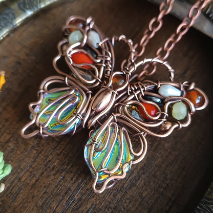 Candy lady butterfly necklace