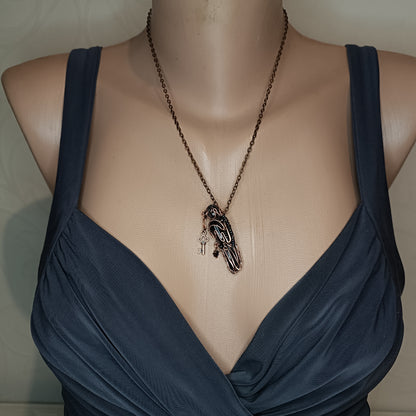 For Jeana. Raven necklace