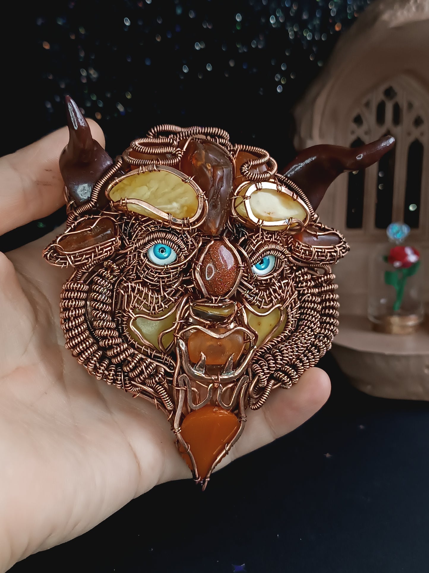 Charming beast necklace