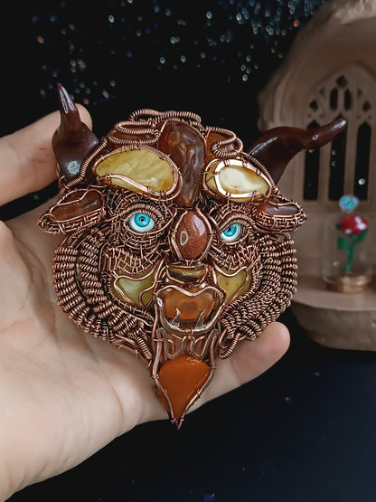Charming beast necklace