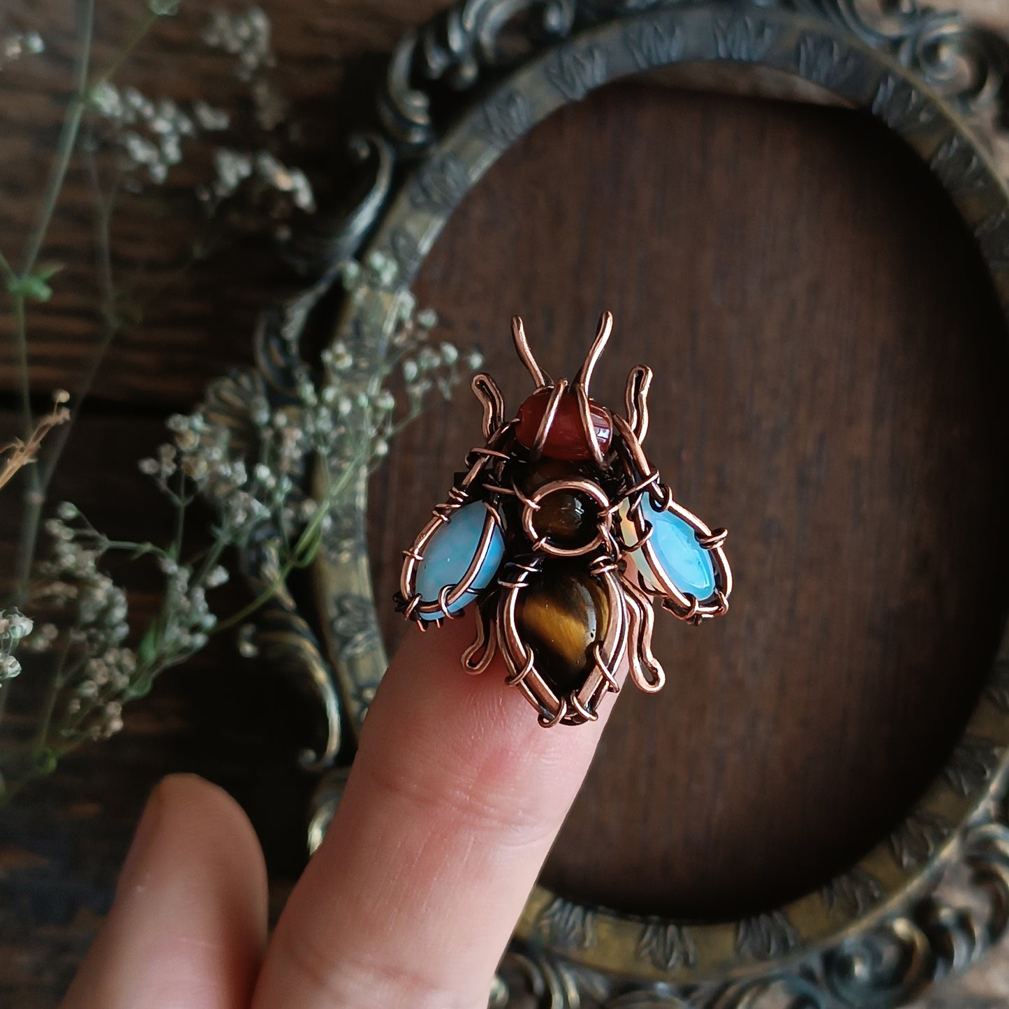 Cloudy sky wings bee PIN