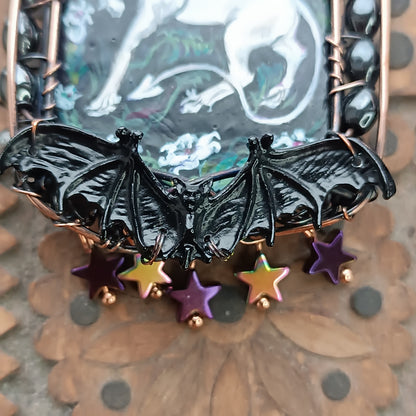 The ballad of White Unicorn and Bat🦄🦇 Two sided necklace