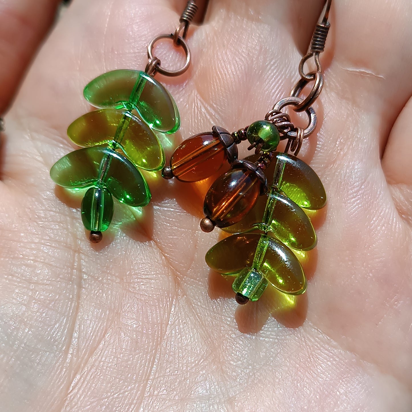 Oak and acorns SET (pendant plus earrings) 🍂