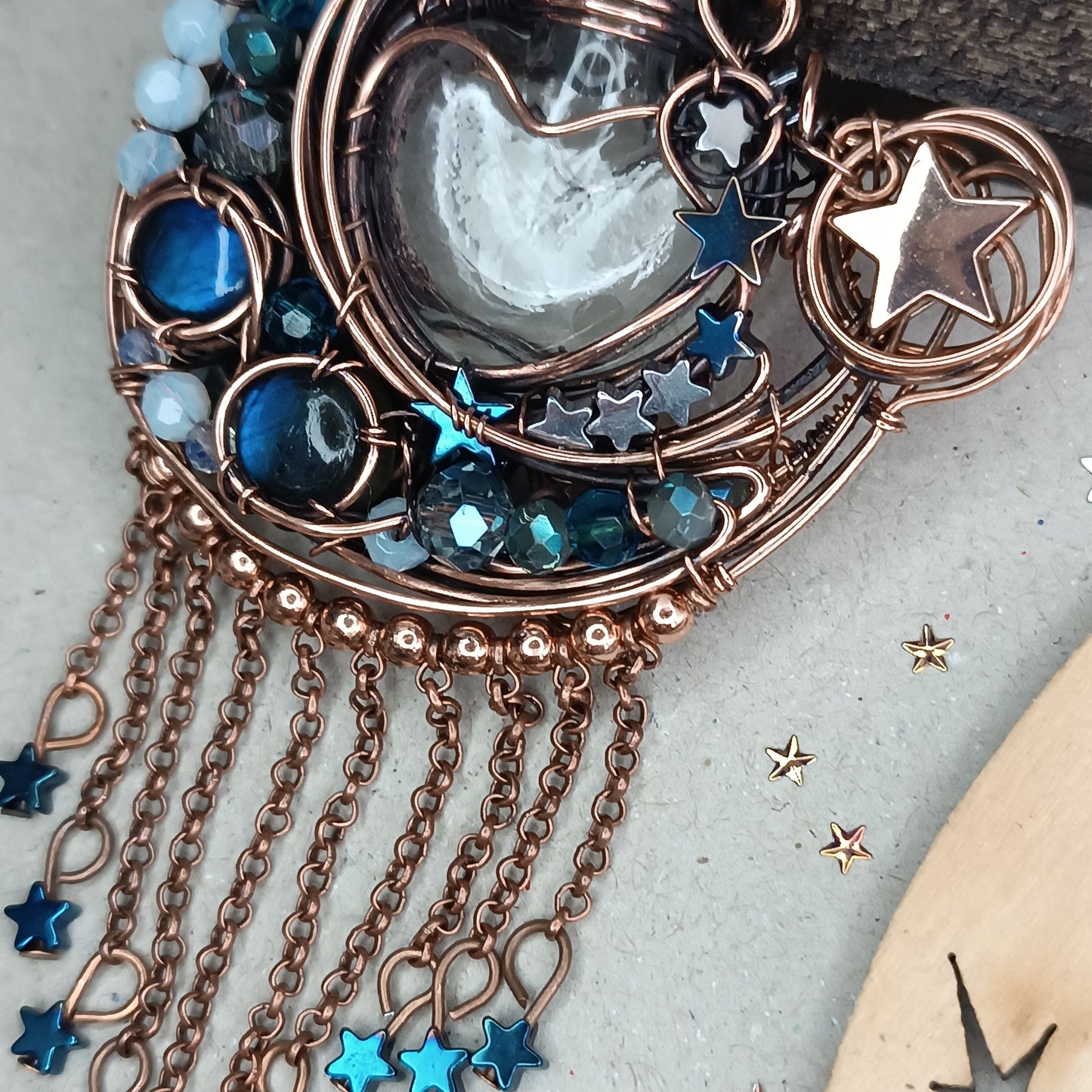Love you to the moon and back. Vial necklace