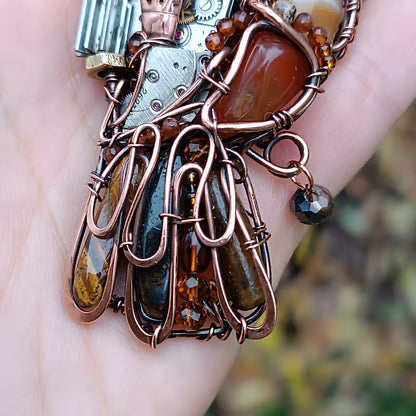 Steampunk Owl necklace