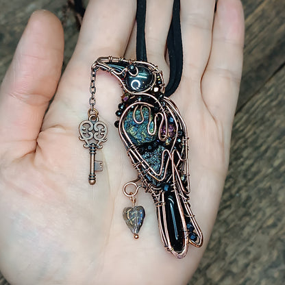For Brenda. Raven necklace