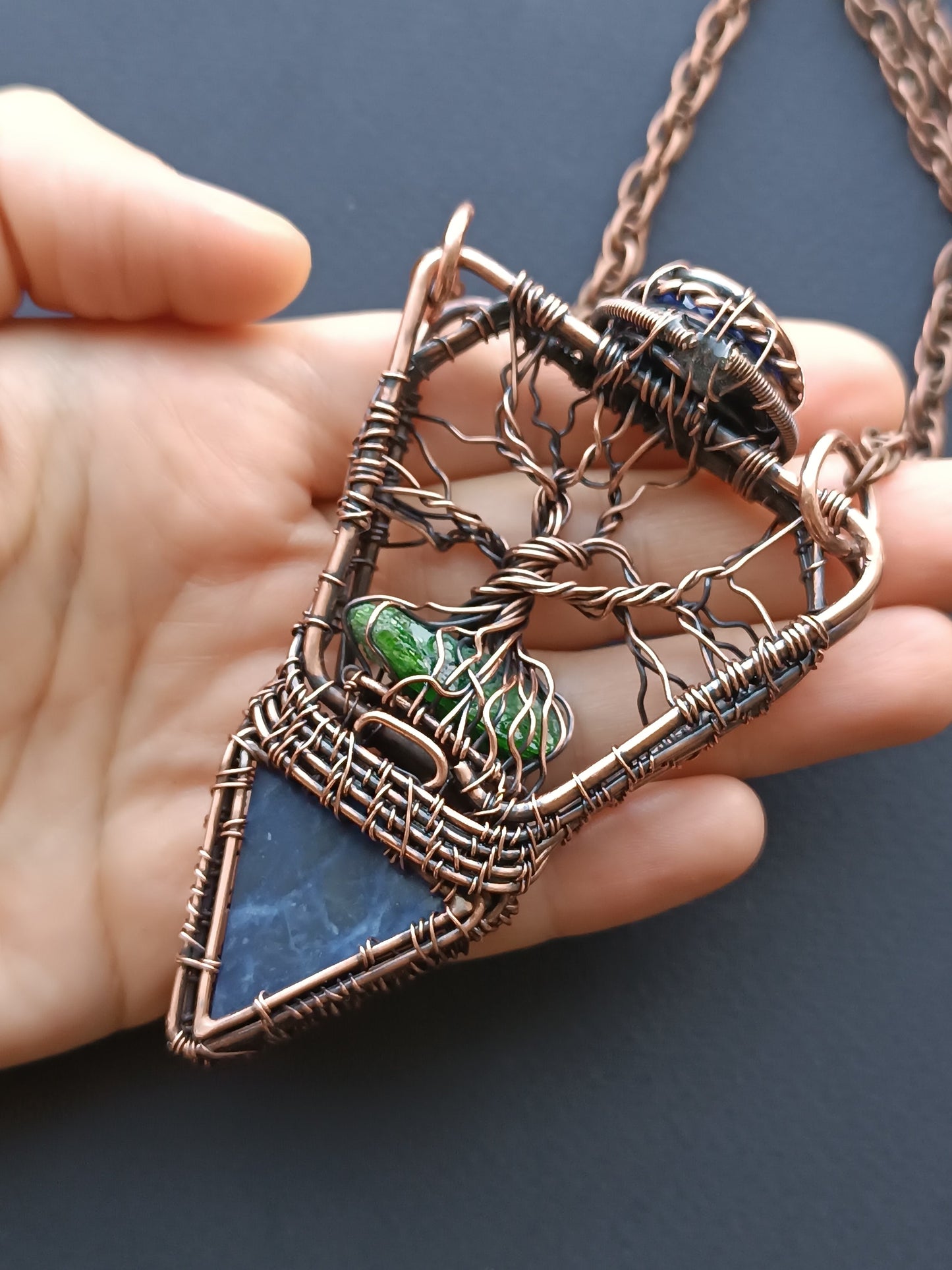 Amphora tree of life necklace