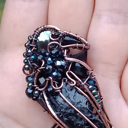 Raven necklace